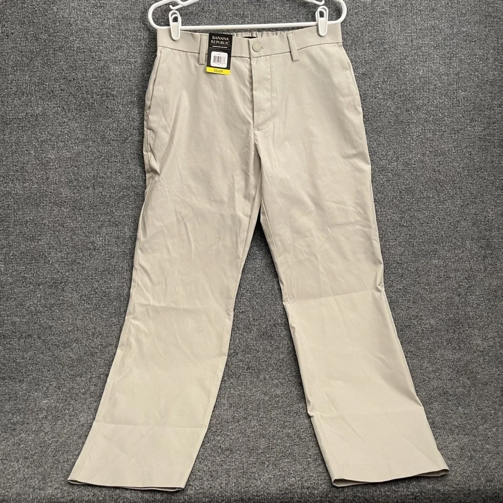 Banana Republic Commuter Flex Pants Mens Sz 32x29 Beige